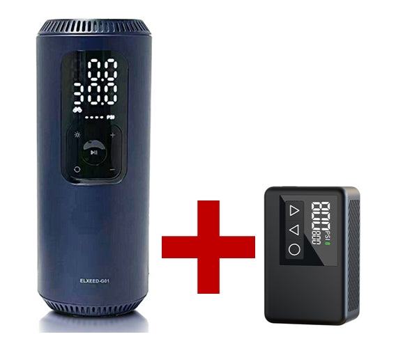 【お得セット】日邦電機 電動空気入れ ELXEED-G01+BL01(エルシード)