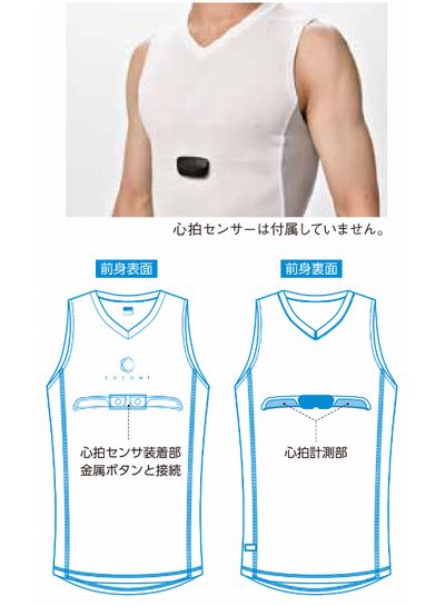 COCOMIサイクリングアンダーシャツノースリーブ
