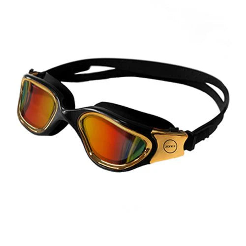 ZONE3 Vapour Polarised Swim Goggles BLACK/METALLIC GOLD